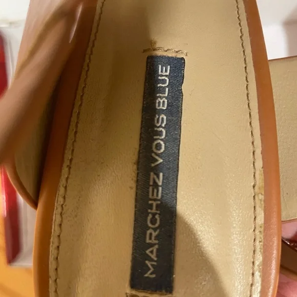 Marchez vous blue women heels size 8.5 - Picture 2 of 5